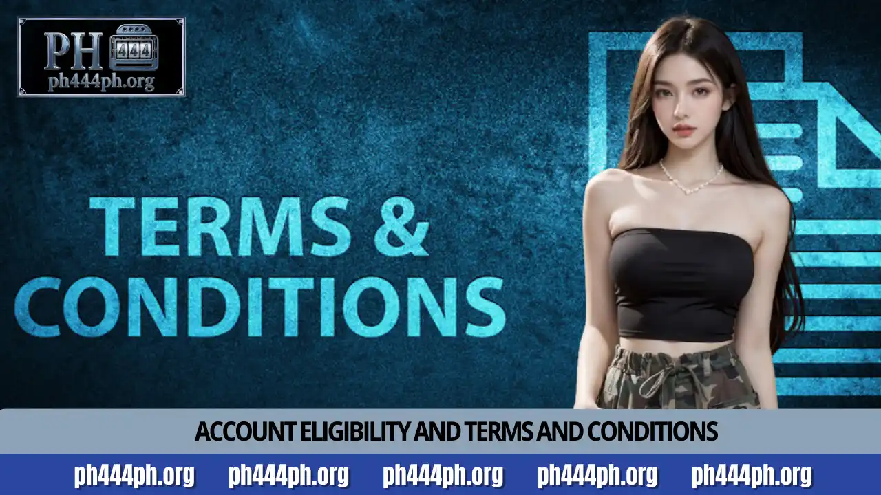 PH444 Terms and Conditions 1 Account eligibility and terms and conditions
