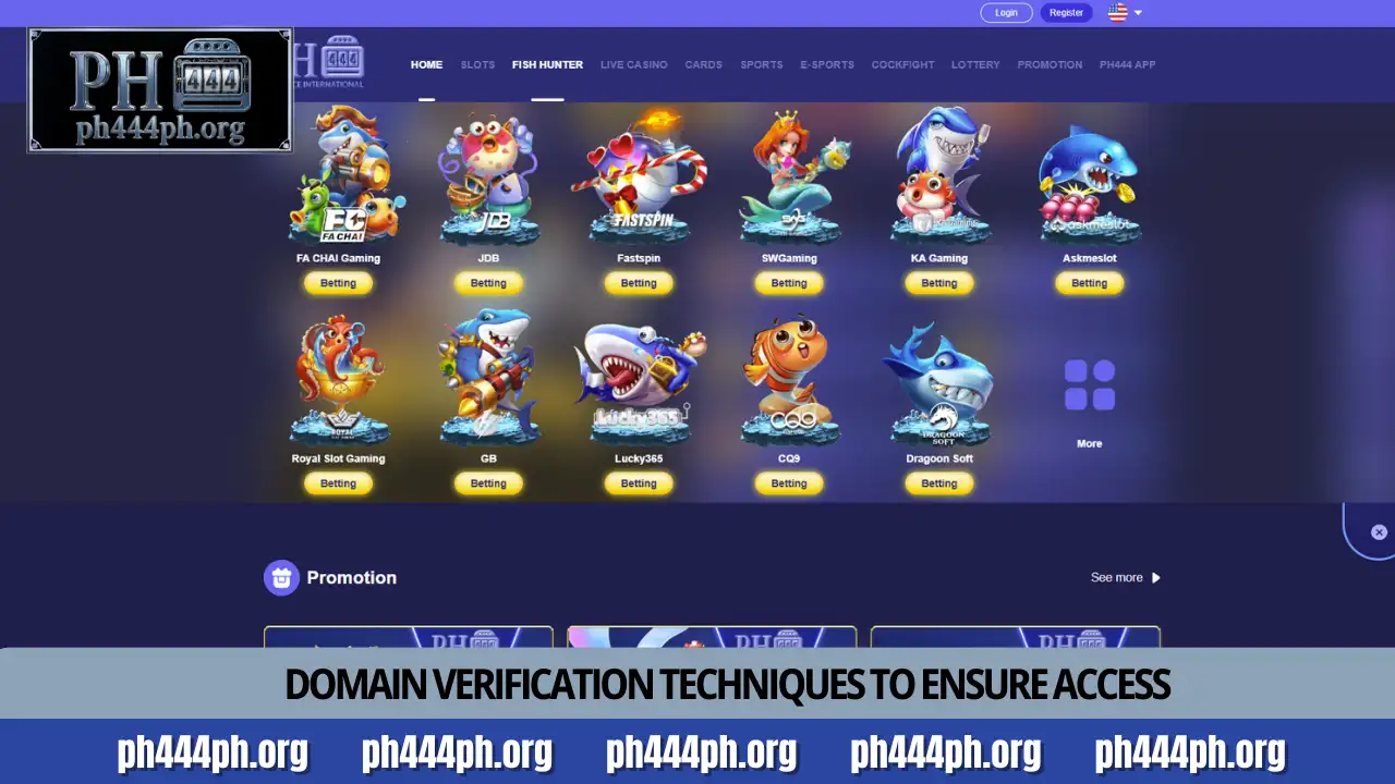 PH444 Official Site Secure login and brand verification 4 Domain verification techniques to ensure access to the PH444 official site