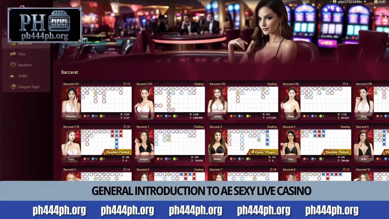 AE Sexy Live Casino features elite games at PH444 2 General introduction to AE Sexy Live Casino