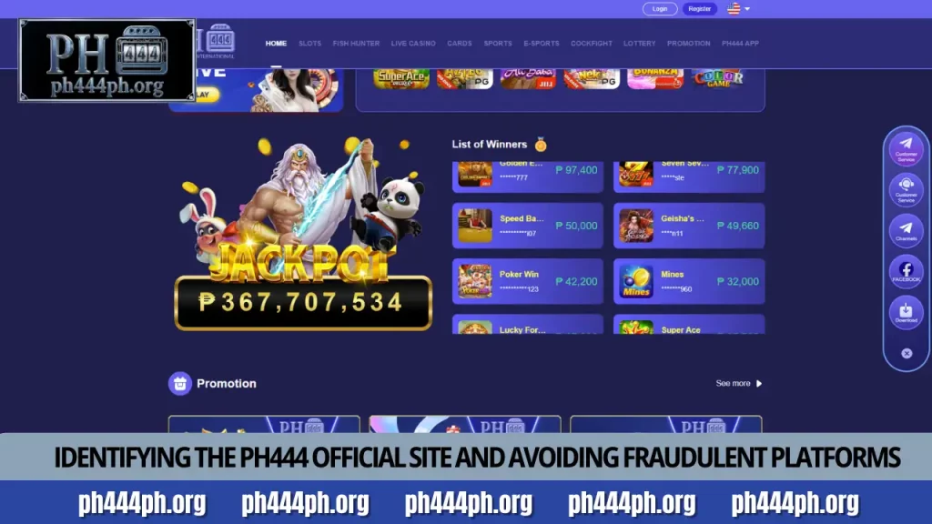 PH444 Official Site Secure login and brand verification 1 Identifying the PH444 official site and avoiding fraudulent platforms