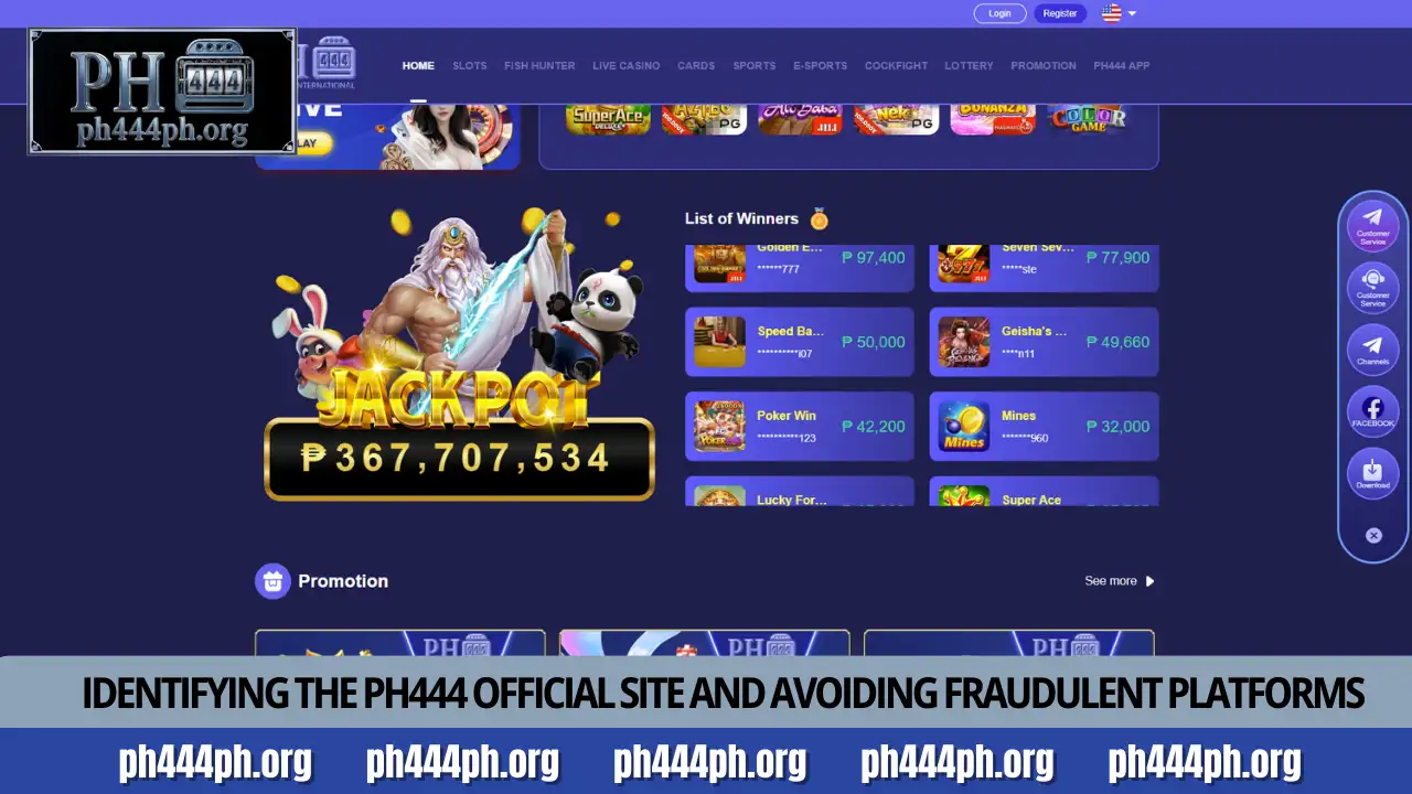 PH444 Official Site Secure login and brand verification 2 Identifying the PH444 official site and avoiding fraudulent platforms