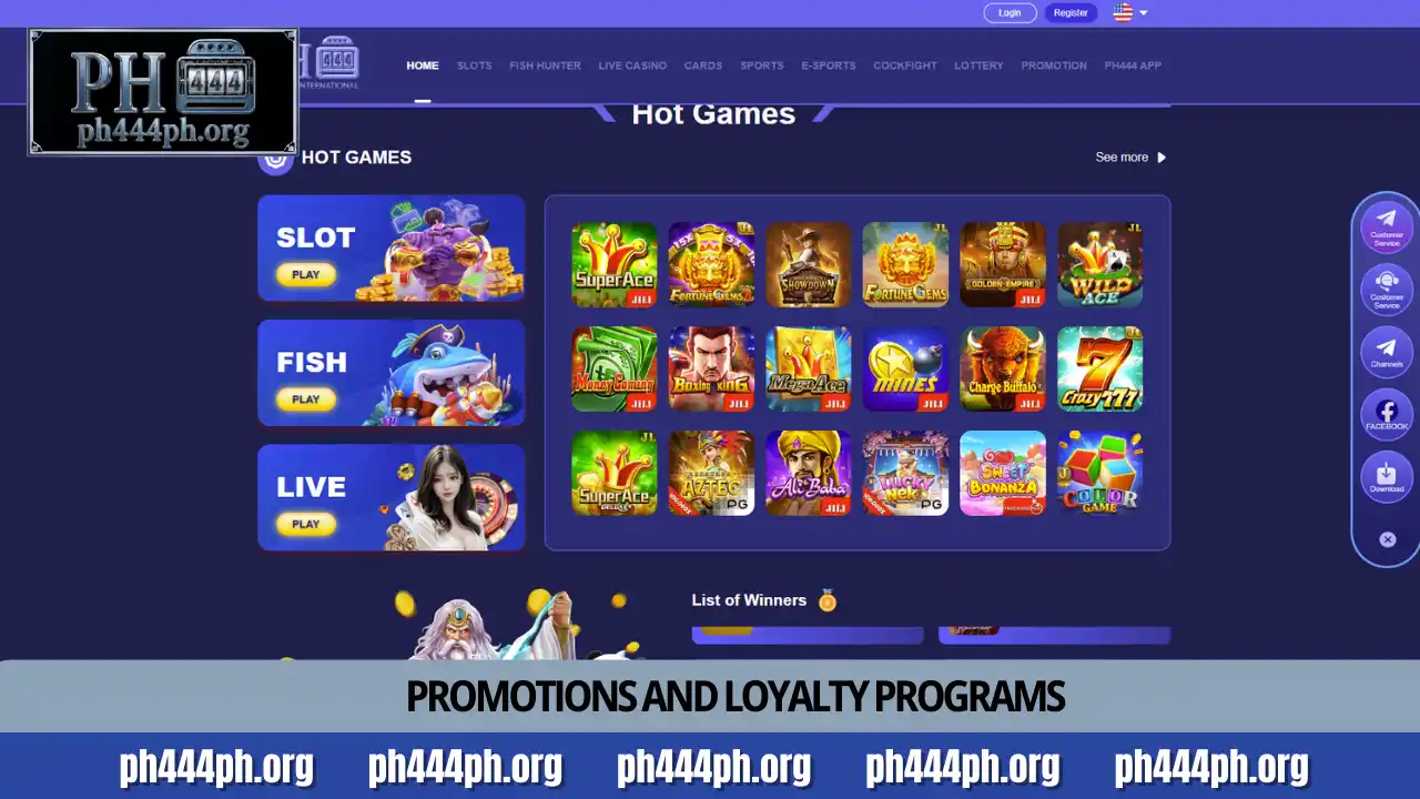 FAQ PH444 - Comprehensive help center and player guide 5 Promotions and loyalty programs