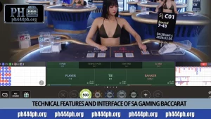 Technical features and interface of SA Gaming Baccarat