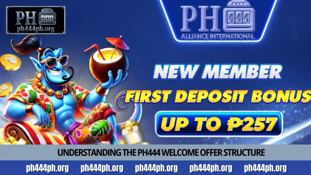 Get ₱257 rewards with the PH444 First Deposit Bonus 9 Understanding the PH444 welcome offer structure
